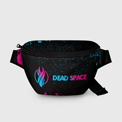 Поясная сумка Dead Space - neon gradient: надпись и символ