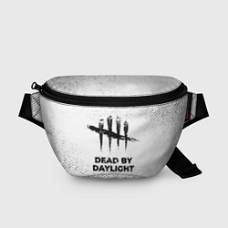 Поясная сумка Dead by Daylight с потертостями на светлом фоне, цвет: 3D-принт