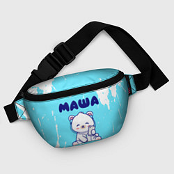 Поясная сумка Маша белый мишка, цвет: 3D-принт — фото 2