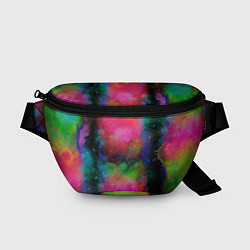 Поясная сумка Разноцветные брызги кляксы
