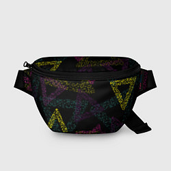 Поясная сумка Кружки в треугольниках, цвет: 3D-принт