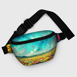 Поясная сумка Бесконечное поле цветов, цвет: 3D-принт — фото 2