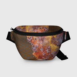 Поясная сумка Ржавчина на сетке, цвет: 3D-принт