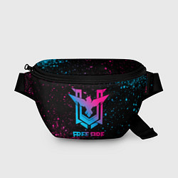 Поясная сумка Free Fire - neon gradient, цвет: 3D-принт