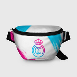 Поясная сумка Real Madrid neon gradient style, цвет: 3D-принт