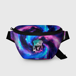 Поясная сумка Liverpool неоновый космос, цвет: 3D-принт