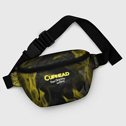 Поясная сумка Cuphead жёлтый огонь, цвет: 3D-принт — фото 2