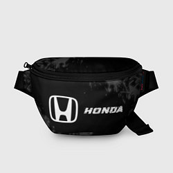 Поясная сумка Honda speed на темном фоне со следами шин: надпись