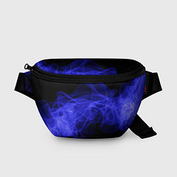 Поясная сумка Синяя звуковая волна, цвет: 3D-принт