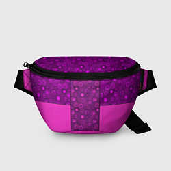 Поясная сумка Розовый комбинированный неоновый узор