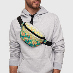 Поясная сумка Мозаичный градиент, цвет: 3D-принт — фото 2