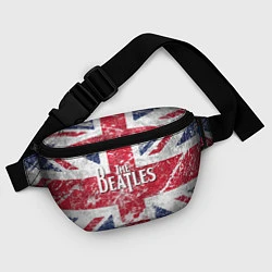 Поясная сумка The Beatles - лого на фоне флага Великобритании, цвет: 3D-принт — фото 2