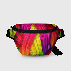 Поясная сумка Multicolored ribbons, цвет: 3D-принт