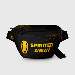 Поясная сумка Spirited Away - gold gradient: надпись и символ