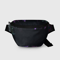 Поясная сумка Неоновые космические тропики, цвет: 3D-принт