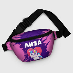 Поясная сумка Лиза единорог с сердечком, цвет: 3D-принт — фото 2