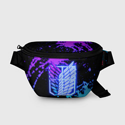 Поясная сумка Attack on Titan neon