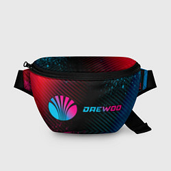 Поясная сумка Daewoo - neon gradient: надпись и символ