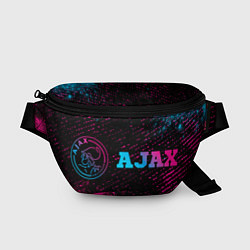 Поясная сумка Ajax - neon gradient: надпись и символ