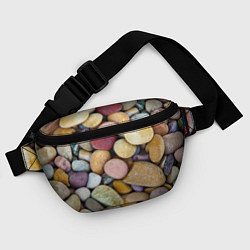 Поясная сумка Морская галька - пляж, цвет: 3D-принт — фото 2