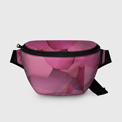 Поясная сумка Розовые геометрические фигуры, цвет: 3D-принт