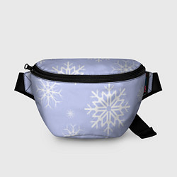 Поясная сумка Снежинок узоры, цвет: 3D-принт