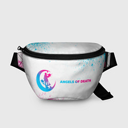 Поясная сумка Angels of Death neon gradient style: надпись и сим