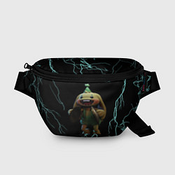 Поясная сумка Кролик Бонзо и молнии, цвет: 3D-принт