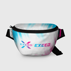 Поясная сумка Exeed neon gradient style: надпись и символ