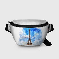 Поясная сумка Париж Эйфелева башня рисунок