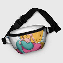 Поясная сумка Русалочка и морская раковина, цвет: 3D-принт — фото 2