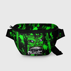Поясная сумка Slipknot - green monster по, цвет: 3D-принт