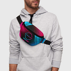 Поясная сумка Nissan - neon gradient, цвет: 3D-принт — фото 2