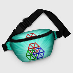 Поясная сумка Невозможная геометрия - оптическая иллюзия, цвет: 3D-принт — фото 2