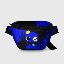 Поясная сумка Радужные друзья: улыбчивый Синий, цвет: 3D-принт