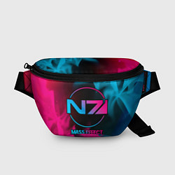 Поясная сумка Mass Effect - neon gradient, цвет: 3D-принт
