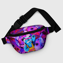 Поясная сумка DJ Scratchy in pink glasses, цвет: 3D-принт — фото 2
