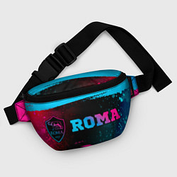 Поясная сумка Roma - neon gradient: надпись и символ, цвет: 3D-принт — фото 2