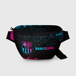 Поясная сумка Barcelona - neon gradient: надпись и символ, цвет: 3D-принт