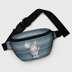 Поясная сумка Зайчонок с шариком, цвет: 3D-принт — фото 2