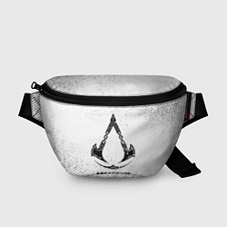 Поясная сумка Assassins Creed с потертостями на светлом фоне