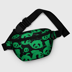 Поясная сумка Panda green pattern, цвет: 3D-принт — фото 2