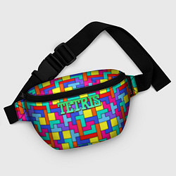 Поясная сумка Тетрис - паттерн, цвет: 3D-принт — фото 2