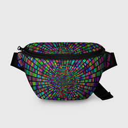 Поясная сумка Цветная спираль - оптическая иллюзия, цвет: 3D-принт
