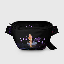 Поясная сумка Ретро девушка на острове, цвет: 3D-принт