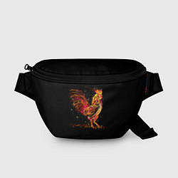 Поясная сумка Огненный петух, цвет: 3D-принт