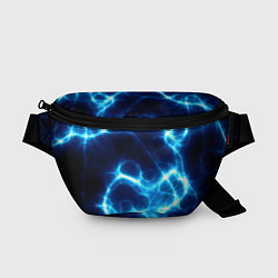 Поясная сумка Молния грозовая - электрические разряды, цвет: 3D-принт