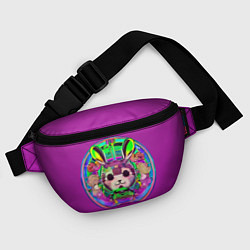 Поясная сумка Кролик Неон, цвет: 3D-принт — фото 2