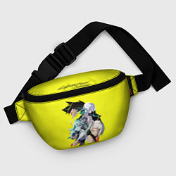 Поясная сумка Дэвид, Люси и Ребекка - Cyberpunk Edgerunners, цвет: 3D-принт — фото 2