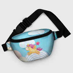 Поясная сумка Единорог со звездочкой, цвет: 3D-принт — фото 2
